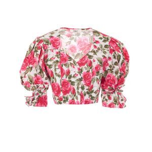 Chloe' Women Floral Cropped Top